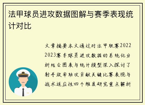 法甲球员进攻数据图解与赛季表现统计对比